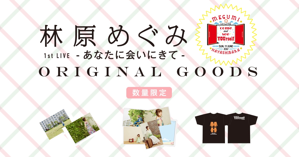 林原めぐみ 1st Live－あなたに会いに来て－ORIGINAL GOODS 数量限定！